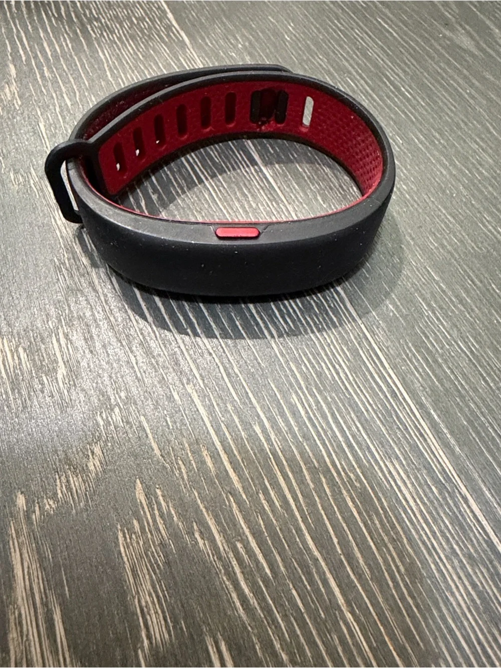 Black and Red Fitness Activity Tracker Wristband